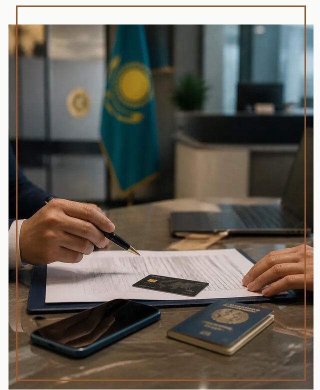 Открытие счета и банковской карты в Казахстане в Лиски